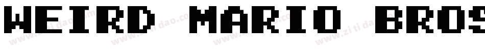 Weird Mario Bros字体转换